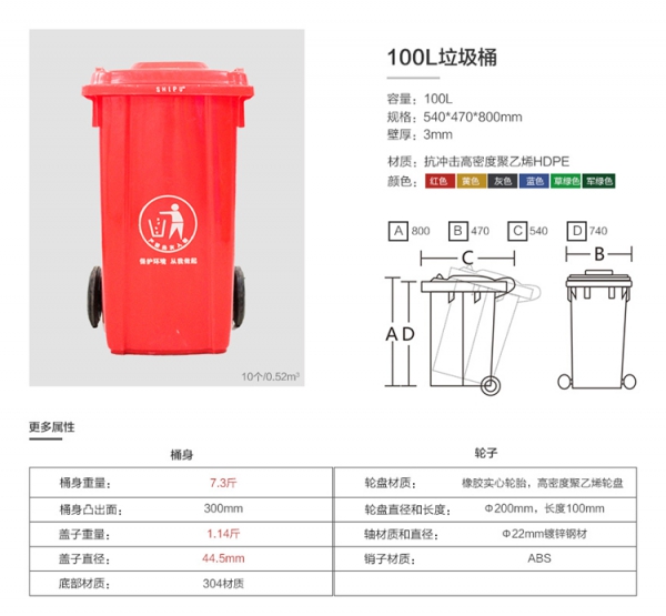 貴陽紅色垃圾桶